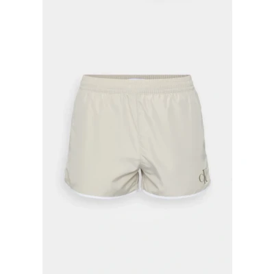 Abbildung von Calvin Klein Swimwear Runner Badeshorts, Herren, Größe: Small, Pelican