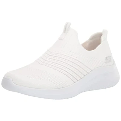 Abbildung von Skechers Damen Ultra Flex 3.0 Classy Charm Sneaker, White Knit/Trim, 40 EU