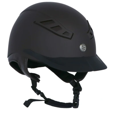 Abbildung von Back on Track EQ3 Lynx Smooth Top Riding Helmet Brown