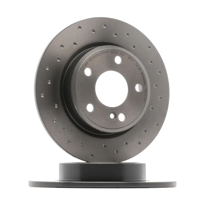 Abbildung von BREMBO 08.B347.4X Bremsscheibe 276 9 5 gelocht, voll beschichtet hochgekohlt mit Schrauben MERCEDES BENZ: A Class, CLA Coupe, B Class