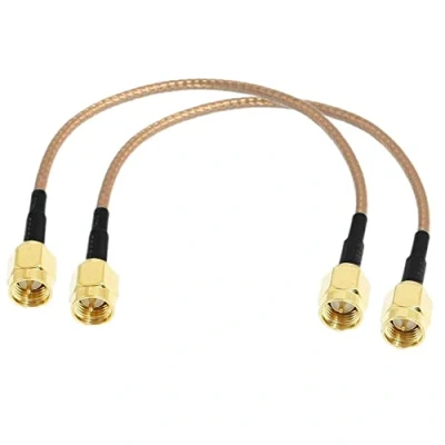 Abbildung von TengKo 2 Pack SMA Stecker auf Verlängerungskabel RG316 Antennenkabel Für WiFi Drahtlose Pigtail Jumper Low Loss Patch Blei SDR Geräte Baofeng FPV FCC Emissionen Testen