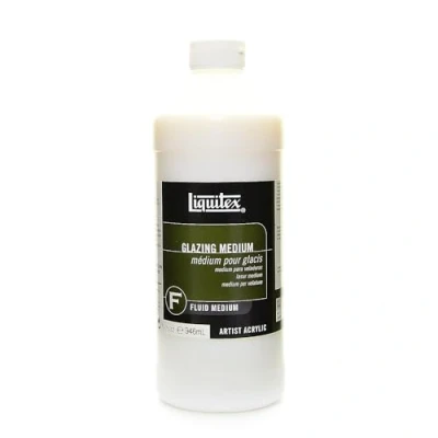 Abbildung von Liquitex 7532 Professional Lasur Medium für Acrylfarben dünne, transparente Glasuren und Lasureffekte, erzeugt maximale Transparenz 946ml Flasche, Transparent