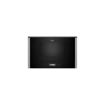 Abbildung von NEFF NL4WR21N1 Einbau Mikrowelle N70, Integrierbare ohne Grill 40 x 60cm, Full Touch TFT Display, Automatikprogramme, Easy Clean, LED Innenbeleuchtung, Edelstahl
