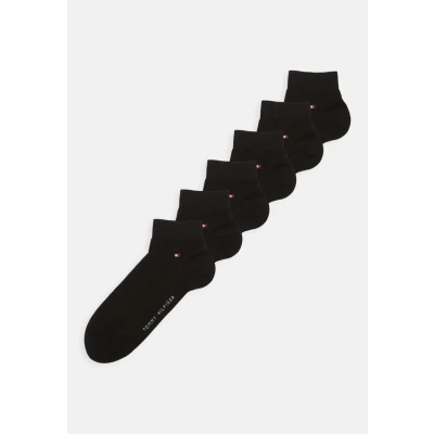 Abbildung von Tommy Hilfiger MEN Quarter ECOM 6 PACK Socken, Herren, Größe: 39 42, Black