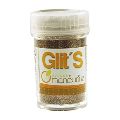 Abbildung von Avenue Mandarine 42511MD Glitter Glit&#039;s Flakon (14g, mit praktischem Streuaufsatz zur leichten Handhabung, ideal für Kinder) 1 Stück Schokoladenbraun