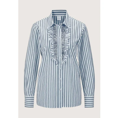 Abbildung von Madeleine Hemdbluse, Damen, Größe: 34, Navy white