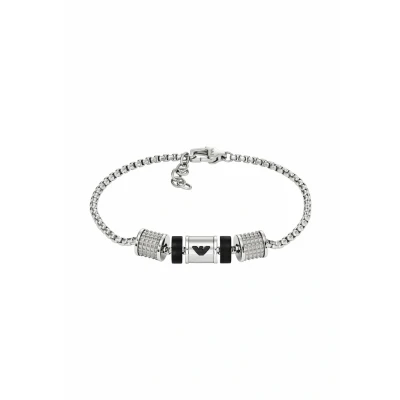 Abbildung von Emporio Armani KEY Basics Armband, Herren, Größe: One Size, Silver coloured