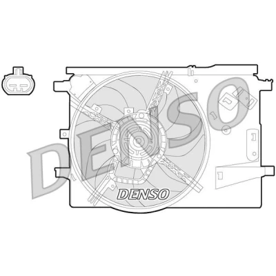 Abbildung von Lüfter, Klimakondensator DENSO DER09053