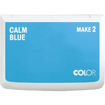 Abbildung von COLOP Stempelkissen MAKE 2 calm blue 70 x 110 mm, Kissen für traditionelle Handstempel und Kreativstempel