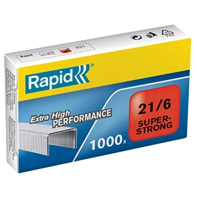Abbildung von Rapid Heftklammern (21/6 mm, Super Strong, verzinkt) 1000 Stück