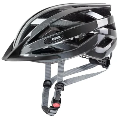 Abbildung von uvex air Wing Leichter Allround Helm für Damen und Herren individuelle Größenanpassung erweiterbar mit LED Licht Grey Black 56 60 cm