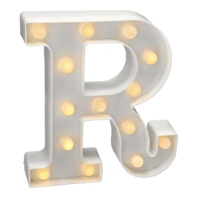 Abbildung von JANDEI Warmes Licht LED Zahlen und Buchstaben für Dekoration Atmosphäre, leuchtendes Herz, Nachtlichter, Geburtstage, Hochzeiten, Schaufenster. Sie funktionieren mit AA Batterien (R)