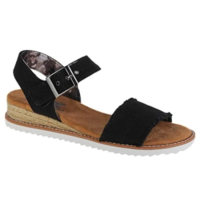 Abbildung von Skechers Damen Desert Kiss Adobe Princess Sandale, Schwarz, 37 EU