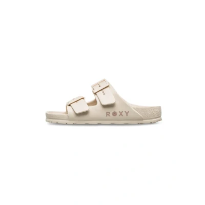 Abbildung von Roxy Kattie Pantolette flach, Damen, Größe: 42, Taupe Textil