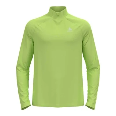 Abbildung von ODLO Herren Essential 1/2 Zip Langarm Shirt Mit Halben Reißverschluss, Sharp Green, S EU