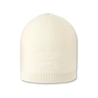 Abbildung von Sterntaler Baby Mädchen Strickmütze GOTS Mütze Strickmütze, mit eingestricktem Stern natur, 47