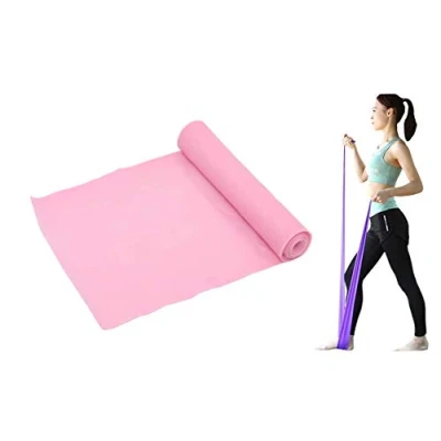 Abbildung von Exercise Band Yoga Fitness Tension Belt for Resistance Training Women Men Pink 1.8M Thickness:0.35mm
