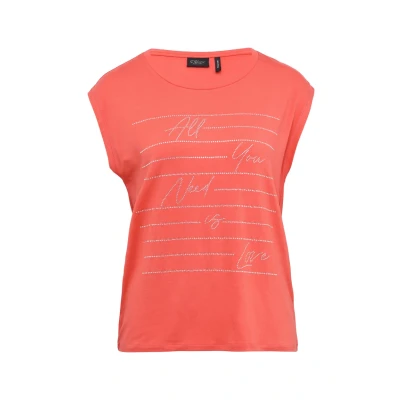 Abbildung von s.Oliver Black Label MIT Glitzerartwork Tshirt print, Damen, Größe: 42, Granatapfel