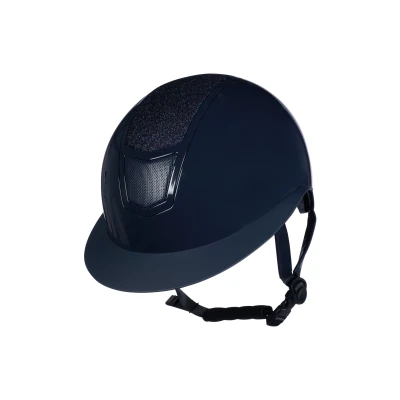 Abbildung von HKM Reithelm Shiny Diamond Dunkelblau 56 58cm