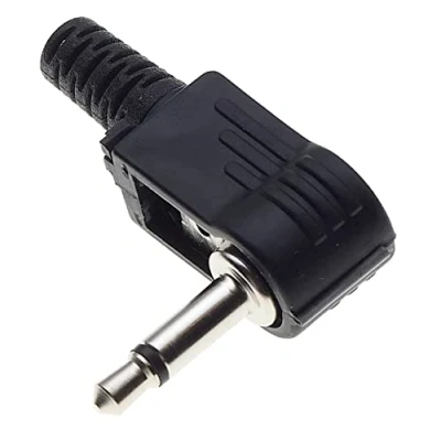 Abbildung von Keple 3,5 mm Klinkenstecker, Mono 90 Grad 5 Stück, Kunststoffgriff Reparaturbuchse TS 2 polig männlich Löttyp DIY Audiokabelstecker