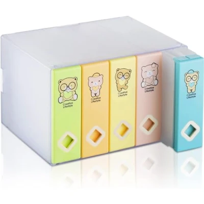 Abbildung von AhfuLife CD/DVD/Blu ray Aufbewahrung Boxen Farbenfrohe, DVD Box Platzsparende Transport Hüllen, CD Hüllen für Auto und Zuhause bis zu 120 Discs Ideal Geschenke (Bunte)