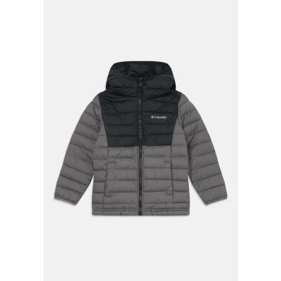 Abbildung von Columbia Powder LITE Hooded Jacket Unisex Übergangsjacke für Kinder, Größe: 164, City grey/black