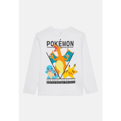 Abbildung von Name it Nkmast Pokemon LONG Sleeve Langarmshirt für Kinder, Größe: 116, Bright white