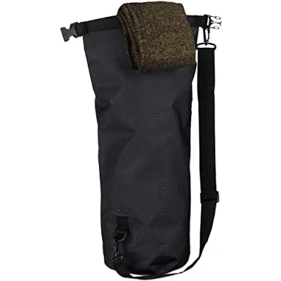 Abbildung von Relaxdays Ocean Pack 10 L, wasserdichter Dry Bag, ultraleichter Trockensack für Segeln, Rafting, Skifahren, schwarz