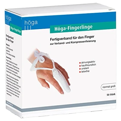 Abbildung von Höga Fingerlinge, normalgroß, Fertigverband für Finger und Zehen 50 Stück (1er Pack)
