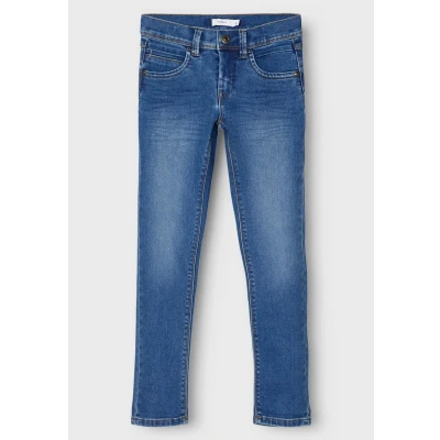 Abbildung von Name it Nkmsilas PANT Jeans Skinny Fit für Kinder, Größe: 98, Medium blue denim