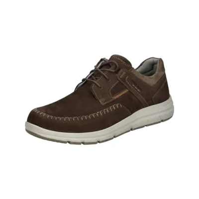 Abbildung von Josef Seibel Herren Bequemschuhe Giuseppe 04,Weite G (Normal),Wechselfußbett,Schnuerschuhe,Schnuerer,straßenschuhe,Brandy,44 EU