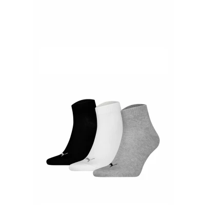 Abbildung von PUMA Kurzsocken, (3 Paar), Atmungsaktiv, Rippenbündchen, weiche Baumwollmischung