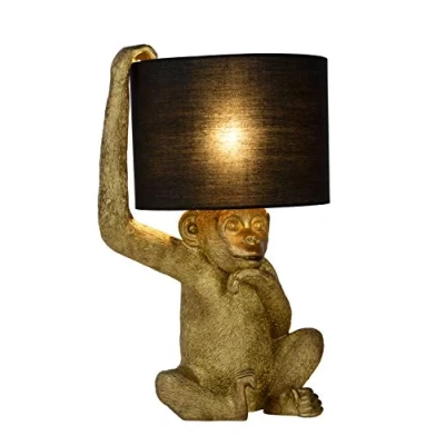 Abbildung von LUCIDE EXTRAVAGANZA CHIMP Tischlampe Ø 30 cm 1xE14 Schwarz