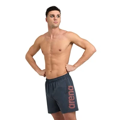 Abbildung von Arena Fundamentals LOGO R Badeshorts, Herren, Größe: Large, Asphalt nespola