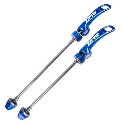 Abbildung von Mimoke Schnellspanner, Fahrrad Schnellspanner Vorderrad und Hinterradnabe Aluminium Legierung für Rennrad Mountainbike MTB (Blau)