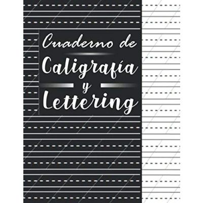 Abbildung von Cuaderno de Caligrafía y lettering: Papel para Practicar Caligrafía, 120 Páginas, Escritura, Libro Caligrafia Adultos, ... Practicar, Artística