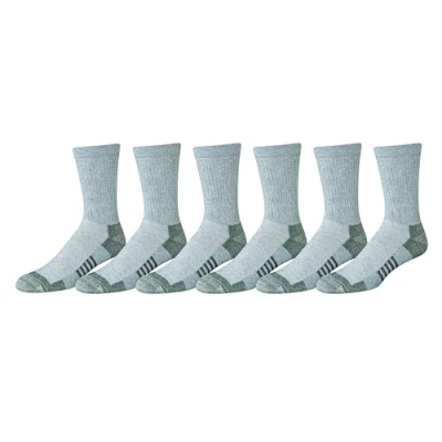 Abbildung von Amazon Essentials Herren Bequeme Sport Knöchelsocken Aus Gepolsterter, Atmungsaktiver Funktionsbaumwolle, 6 Paar, Grau, 46 48.5