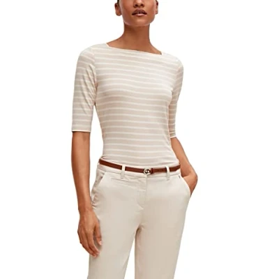 Abbildung von comma Tshirt print, Damen, Größe: 42, Beige