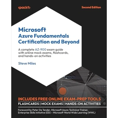 Abbildung von Microsoft Azure Fundamentals Certification and Beyond: A complete AZ 900 exam guide with online mock exams, flashcards, hands on activities