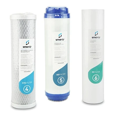 Abbildung von smardy 3x Wasserfilter Ersatzfilterset Nr. 4 5 6 für Wasserfilteranlage UF 2000