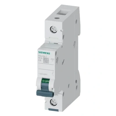 Abbildung von Siemens 5SL61067 Leitungsschutzschalter 6kA C6 1P in 1TE 230/400V, MCB, Sicherungsautomat