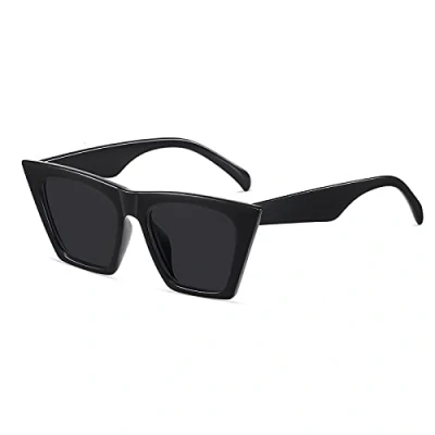 Abbildung von SHEEN KELLY Elegante Cat Eye Sonnenbrille mit polarisierten Gläsern im Retro Stil für Männer und Frauen, klare Sicht, UV400 Schutz