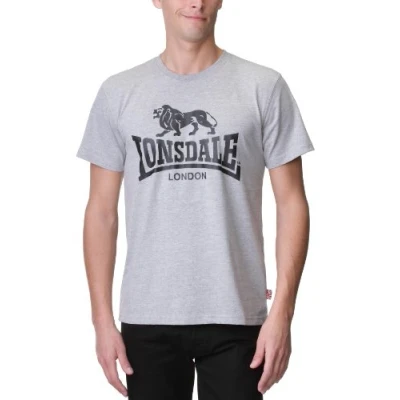 Abbildung von Lonsdale Herren T Shirt Logo grau (steingrau) XX Large