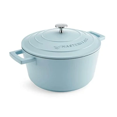 Abbildung von MASTER CLASS Leichte Auflaufform mit Deckel, Aluminium, blau, Litre/24 cm