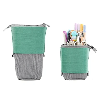 Abbildung von Exacompta 52650E Federmäppchen Teksto auch als Stifteköcher nutzbar aus Recycling Filz 17 x 13 cm 1 Stück Zufallsfarbe Federtasche Schlampermäppchen ideal für Schule und Universität