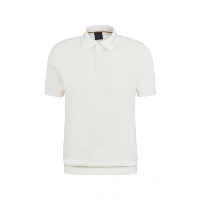 Abbildung von bugatti KNIT Poloshirt, Herren, Größe: XXL, Ecru