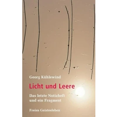 Abbildung von Licht und Leere: Das letzte Notizheft ein Fragment.