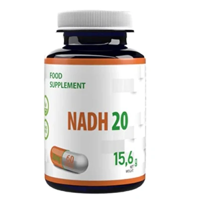 Abbildung von NADH 20mg 60 Vegan Kapseln, Laborgeprüft, Hochdosiert, Nicht GVO