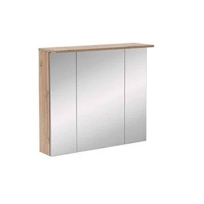 Abbildung von Schildmeyer Nora Spiegelschrank 142530, Eiche Landhaus Dekor, 80,5 x 16 72,3 cm (B/T/H)