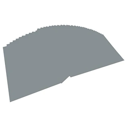Abbildung von folia 6484 Tonpapier steingrau, DIN A4, 130 g/qm, 100 Blatt zum Basteln und kreativen Gestalten von Karten, Fensterbildern für Scrapbooking